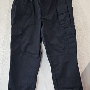 5.11 Tactical Cargo Pants Ladie Size 10 Black Utility Work Pants Ripstop Outdoor